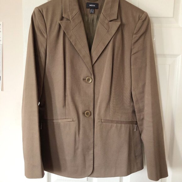 Mexx Taupe Two Button Jacket - Picture 1 of 13
